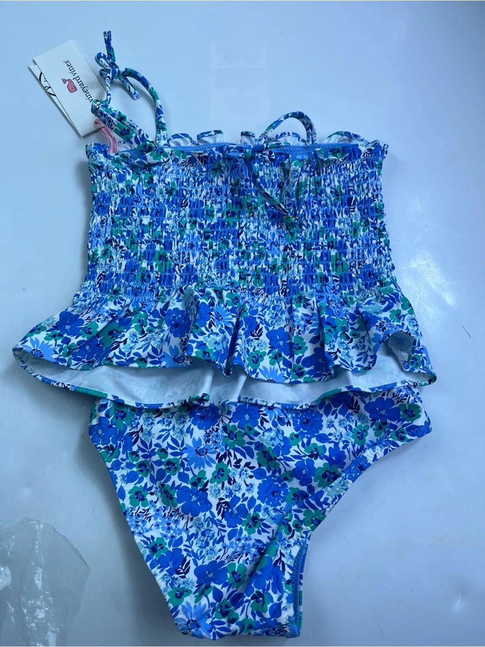 Vineyard Vines Girls Helen Floral Swimwear Two Piece Size 5